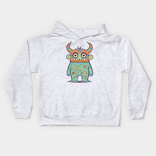 Kaleidomonster 4 Kids Hoodie by FabrizioX